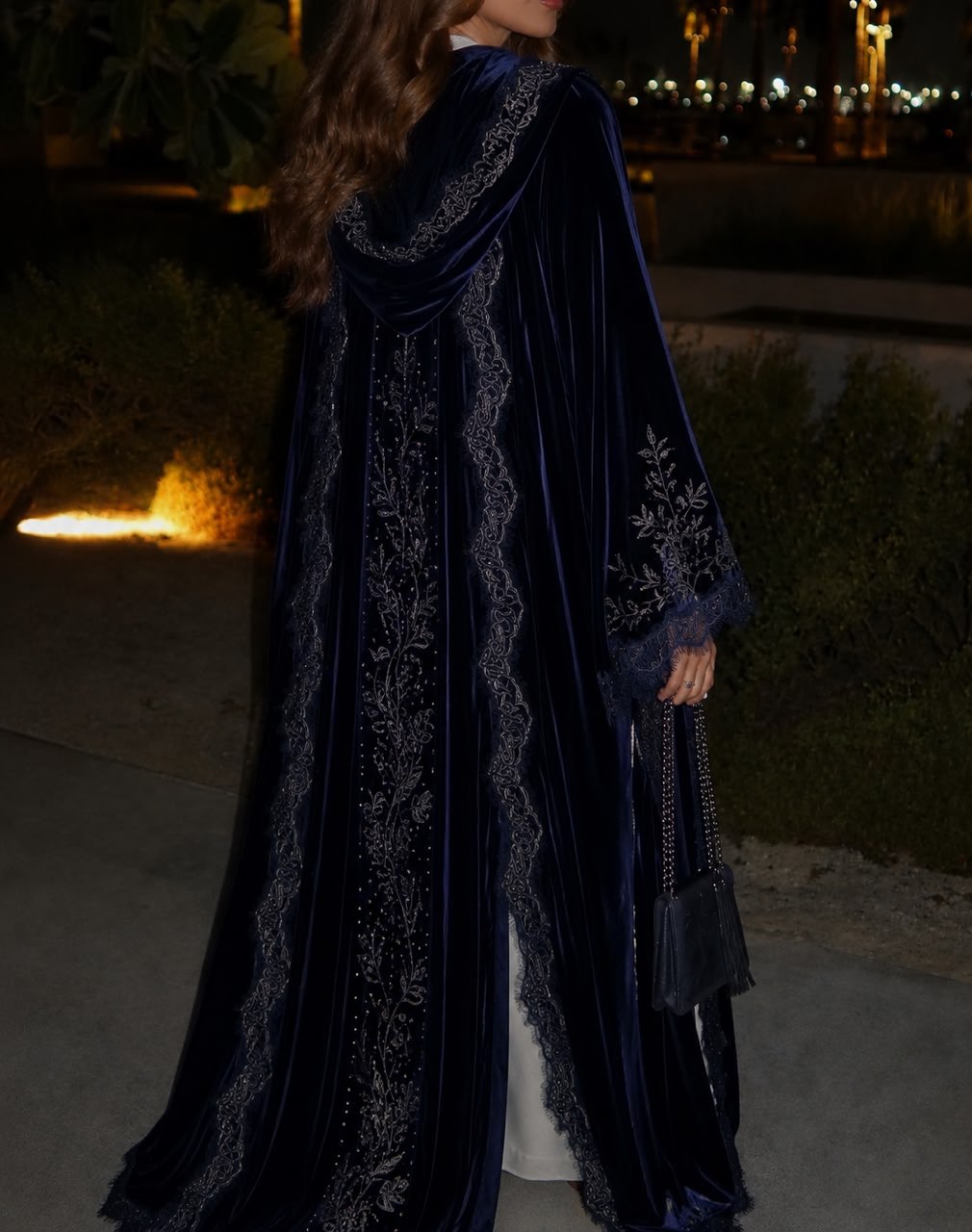 Midnight beaded abaya